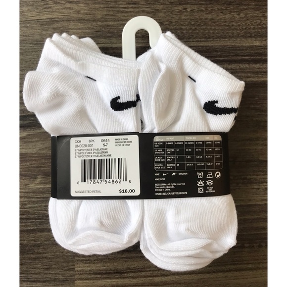 NIKE KIDS NO SHOW SOCKS SIZE 10C- 3C - Picture 3 of 3